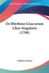 De Rhythmo Graecorum Liber Singularis (1789)