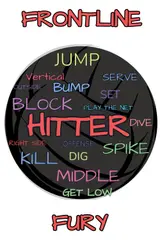Frontline Fury: A volleyball journal for hitters | lined |120 pages | a great volleyball gift for nationals or districts