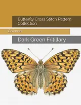 Butterfly Cross Stitch Pattern Collection: Dark Green Fritillary
