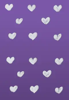 Hand designed Deep purple and white Heart clouds A5 Lined Notebook Baixar grátis